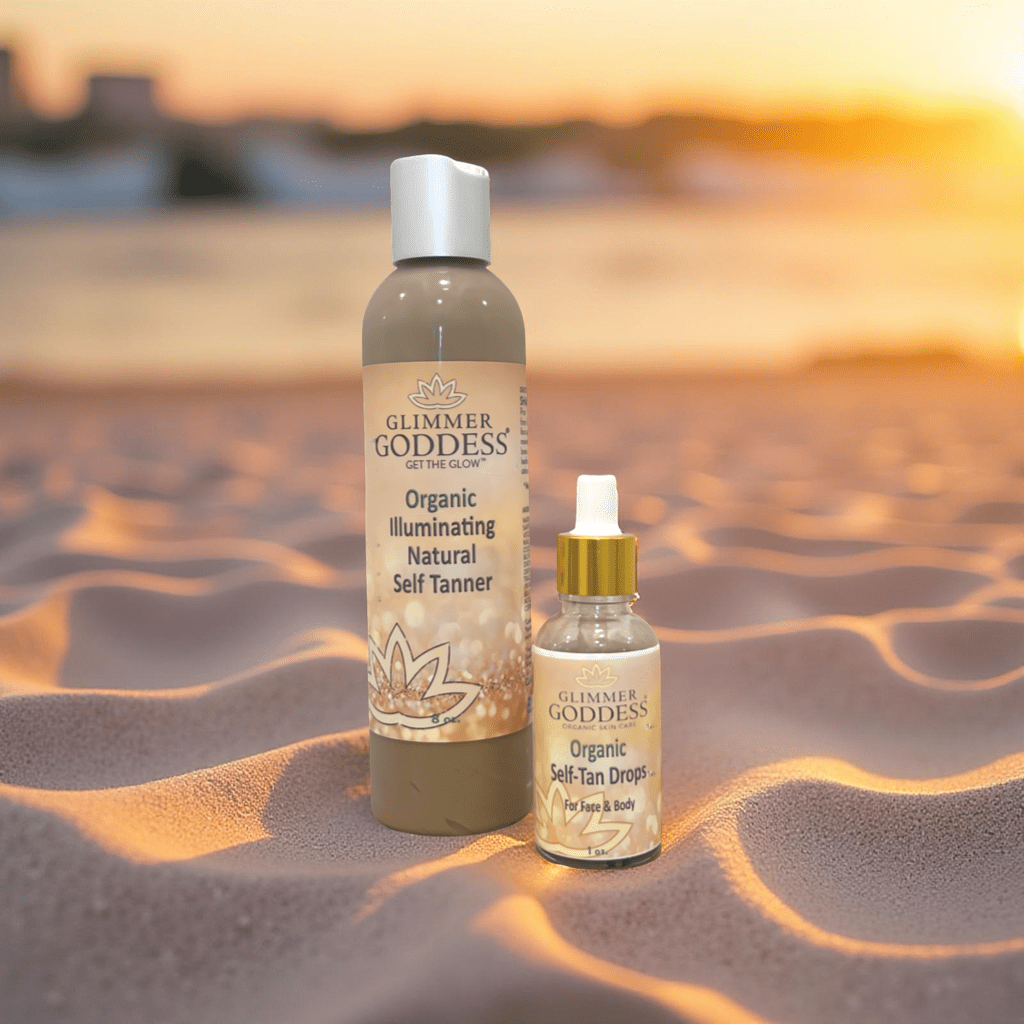Organic Self Tanner + Self Tanning Drops Bundle – Fast Glow in 3–5 Hours!